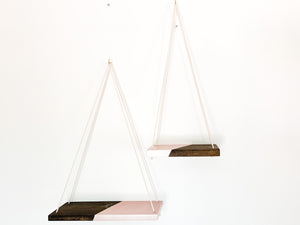 Kaia Hanging Shelves in Rum & Moscato