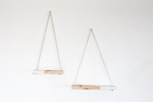 Kaia Hanging Shelves in White Russian