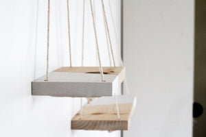 Kaia Hanging Shelves in White Russian
