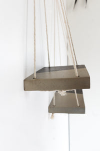 Kaia Hanging Shelves in Rum/Champagne